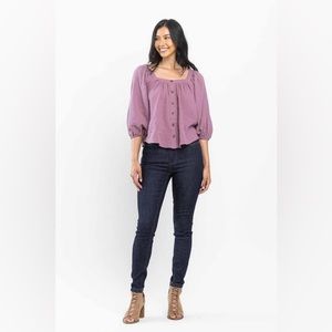 Judy Blue High Waist Classic Embroidery Skinny Jeans